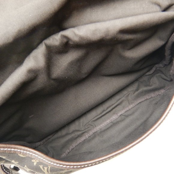Louis Vuitton Monogram Mini Run Saumur Ebene Shoulder Bag Brown - Picture 8 of 8